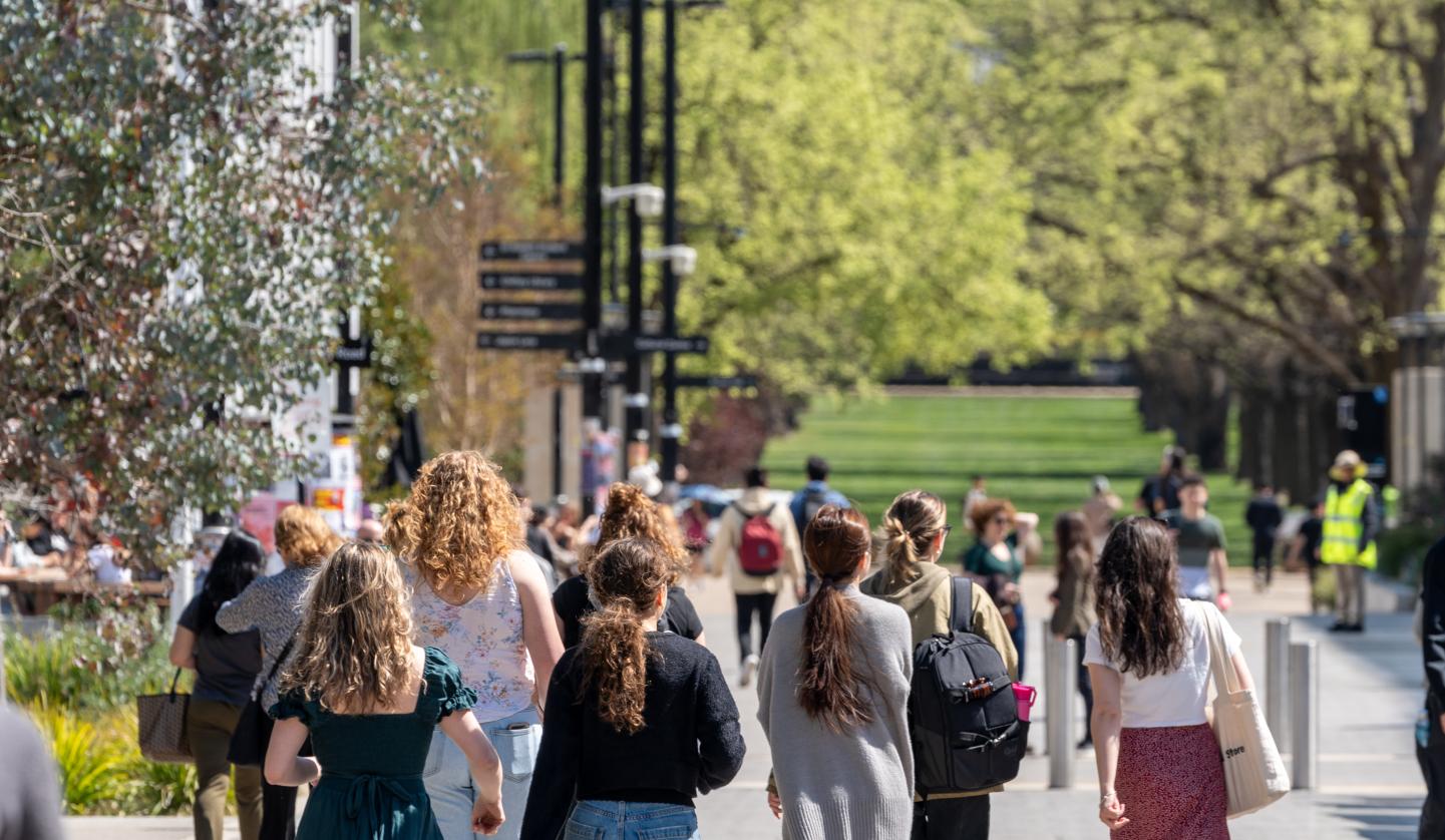 Campus pedestrians, Australian National University