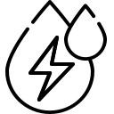 Energy and water icon