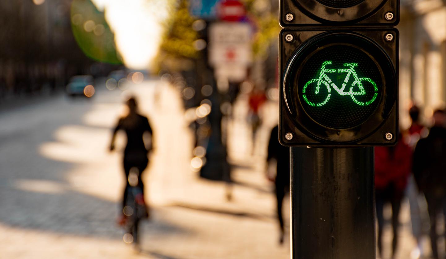 cycling in the city
