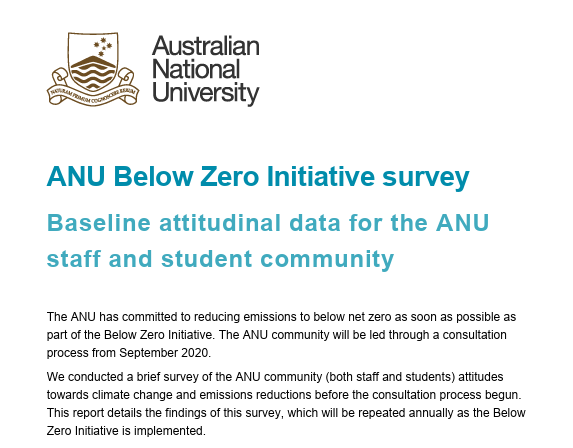 Screenshot of front page of report