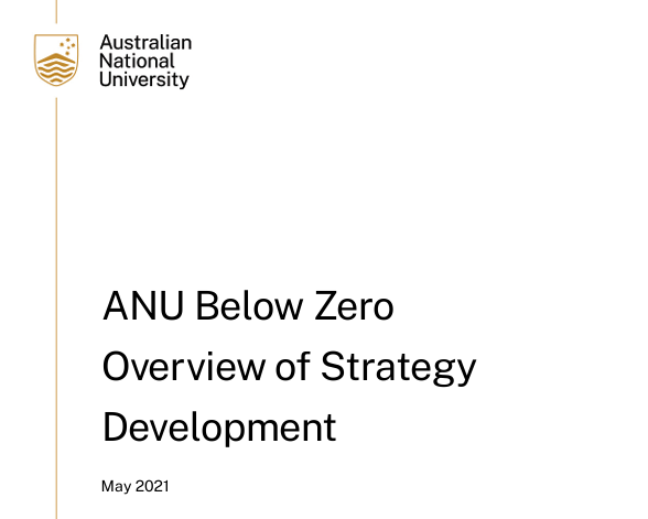 Screenshot of front page of report