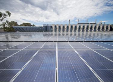 Image of solar panels on roof