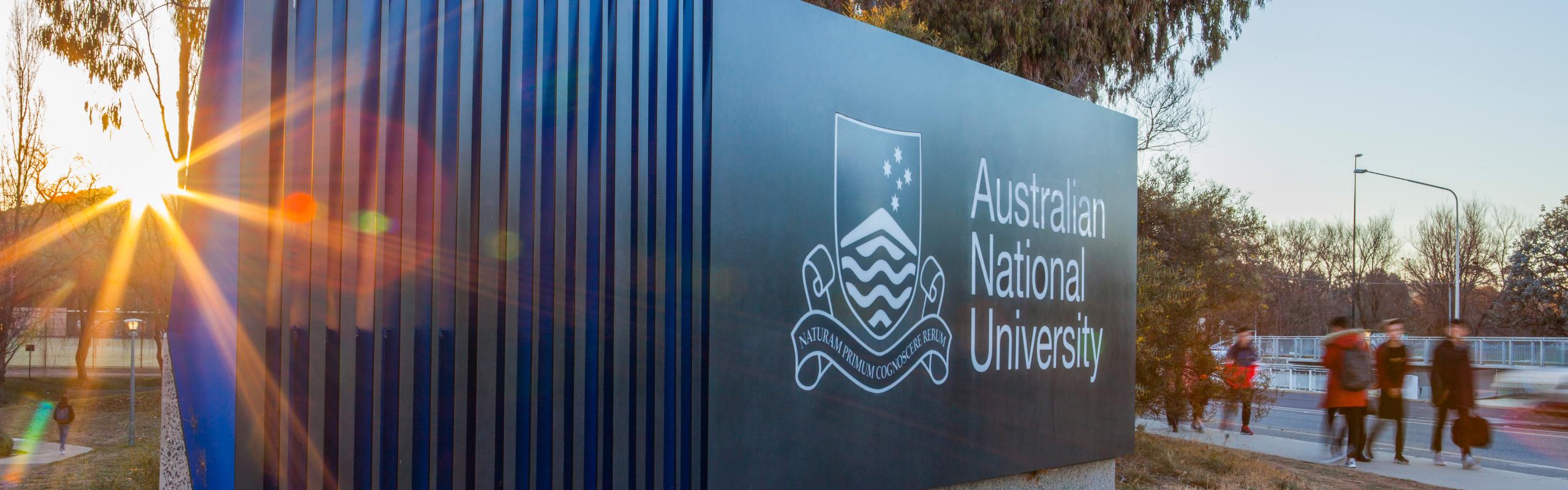 Image of ANU Campus sign
