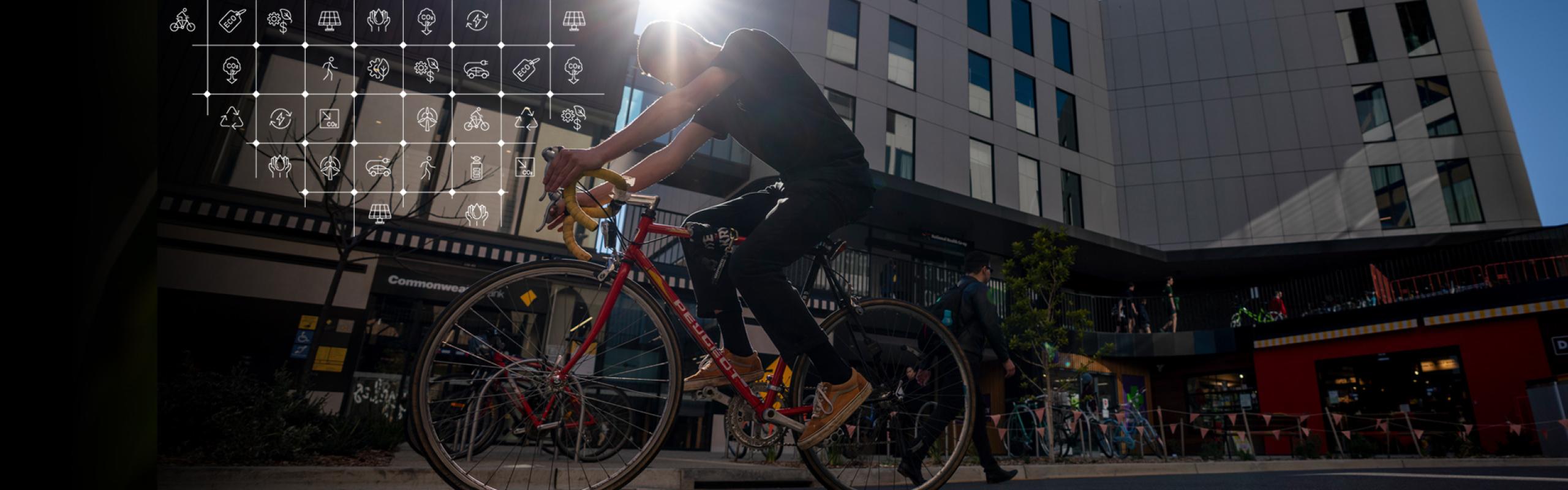Cycling through campus
