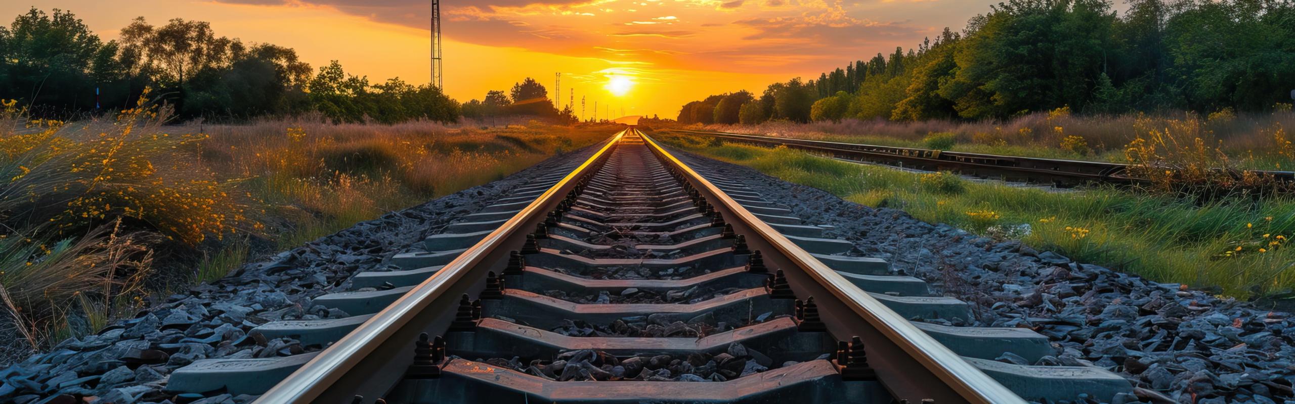 Train-tracks-into-sunrise